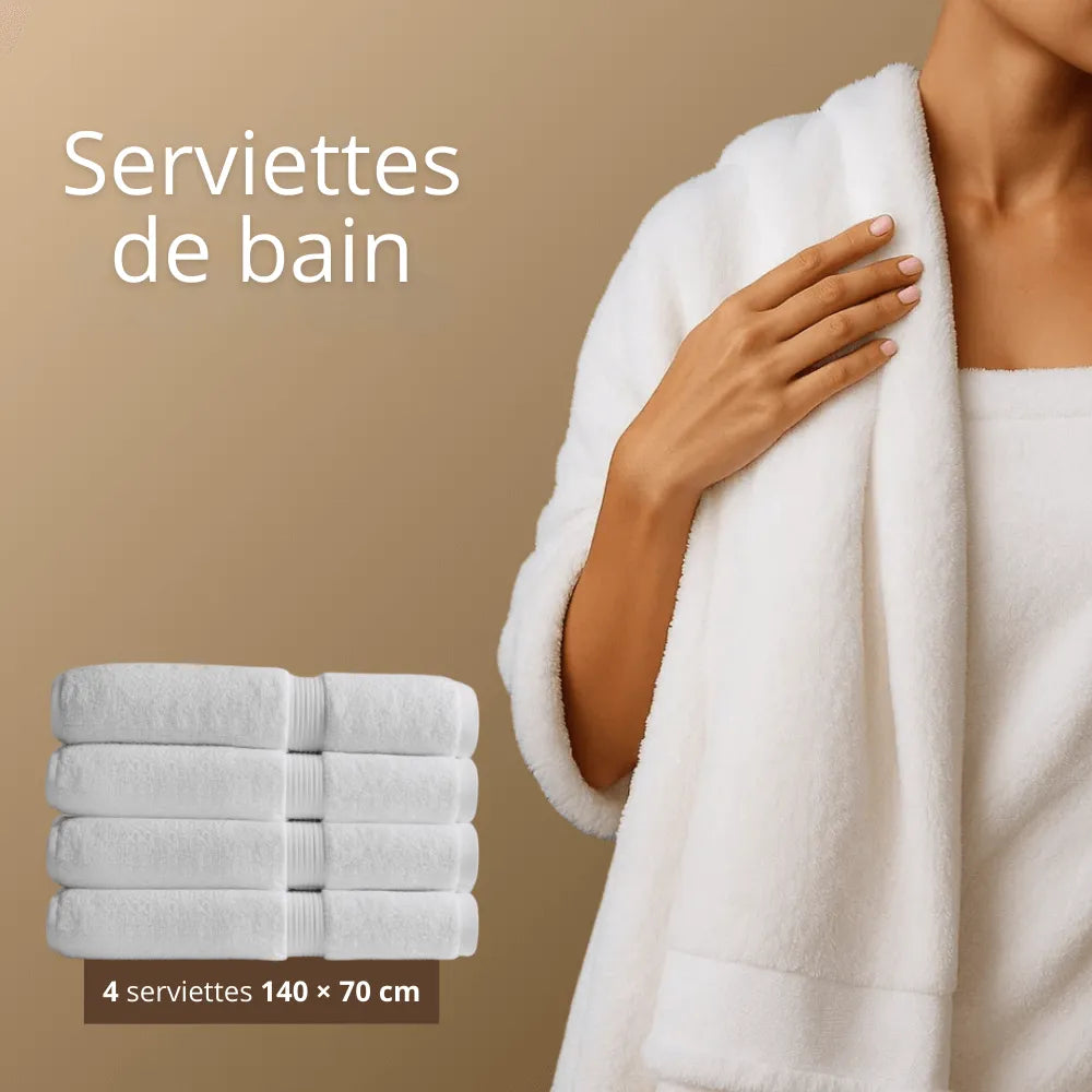 Ensemble famille bain luxe – 16 pièces