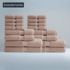 Ensemble famille bain luxe – 16 pièces