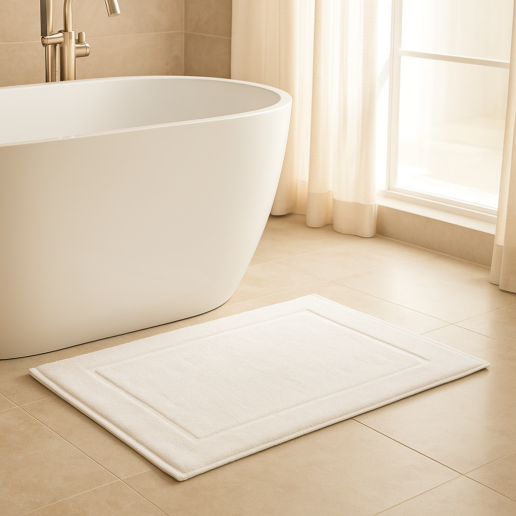 Tapis de bain en coton égyptien (50 × 75 cm)
