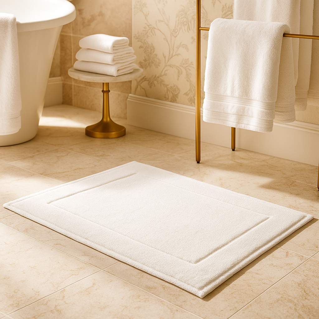Tapis de bain en coton égyptien (50 × 75 cm)