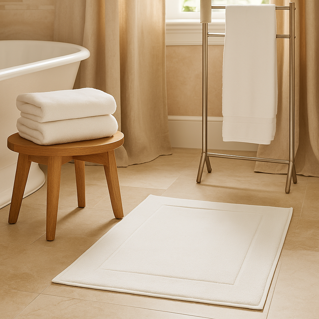 Tapis de bain en coton égyptien (50 × 75 cm)