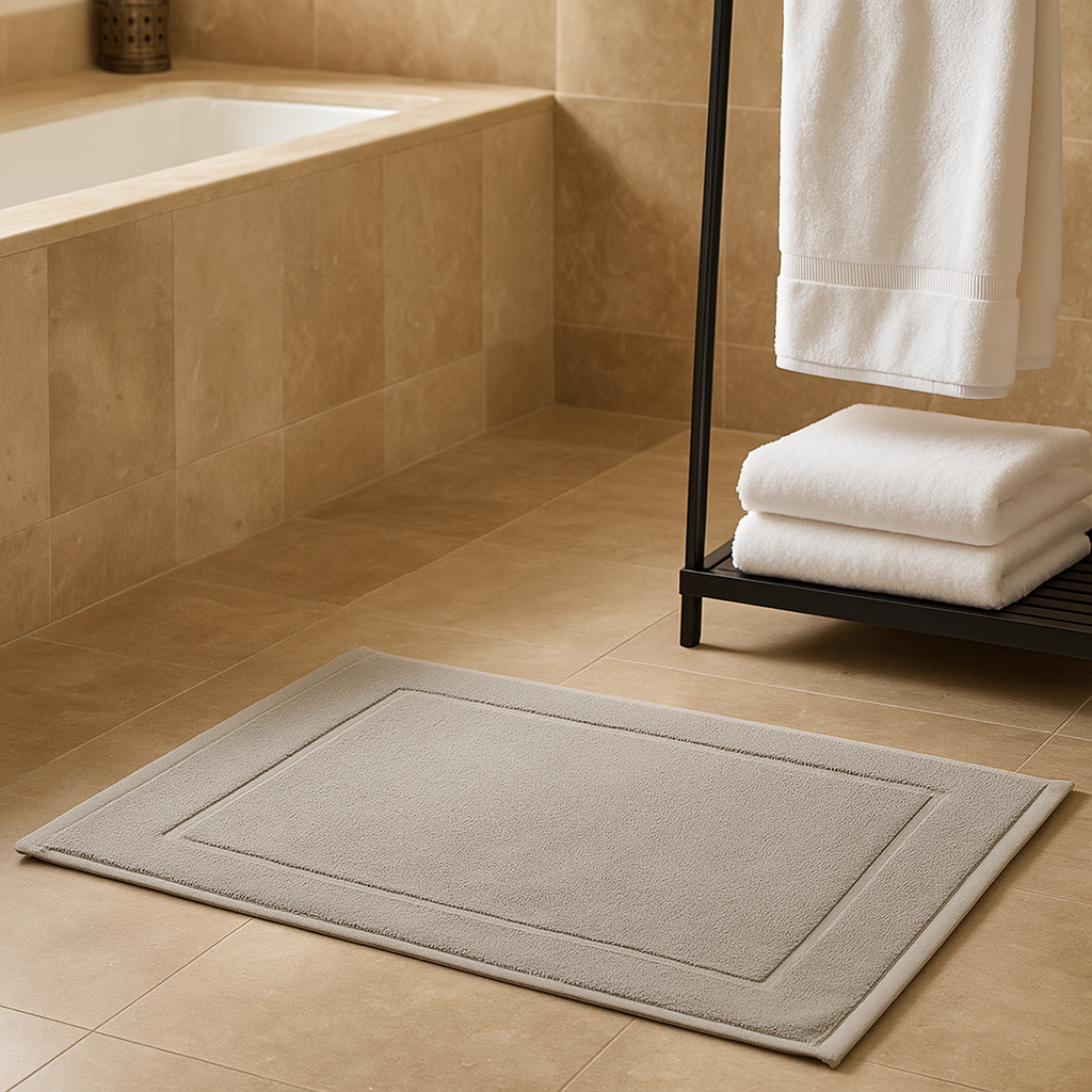 Tapis de bain en coton égyptien (50 × 75 cm)