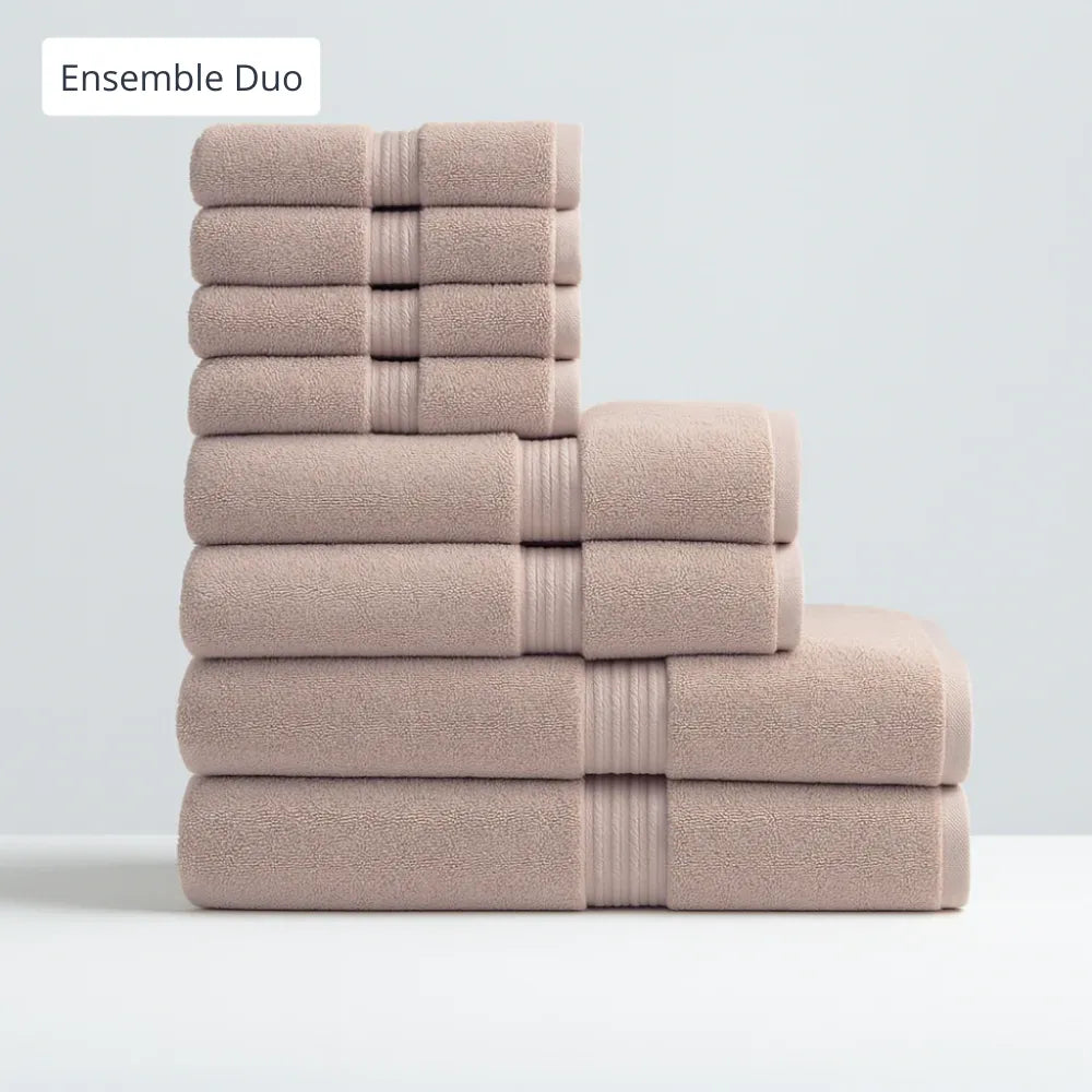 Ensemble duo bain luxe – 8 pièces