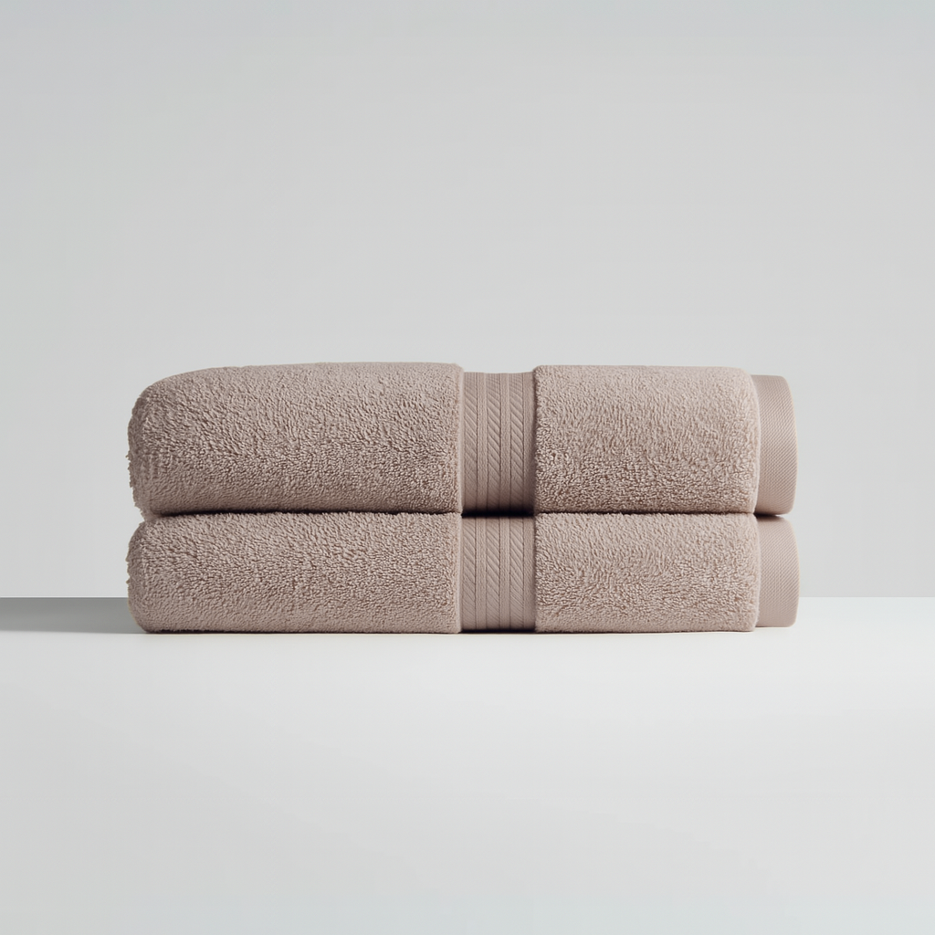 Lot 2 serviettes de toilette luxe (70×40 cm)