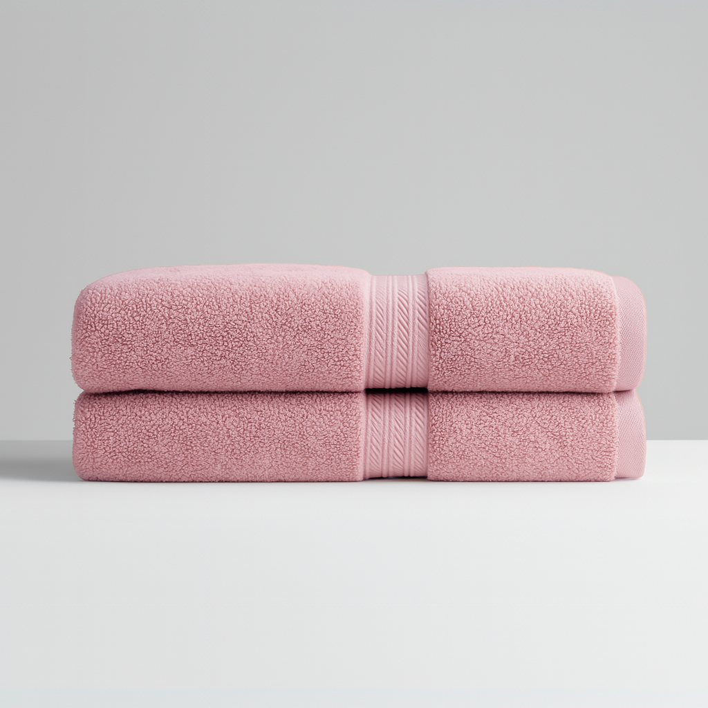 Lot 2 serviettes de bain luxe (150×70 cm)