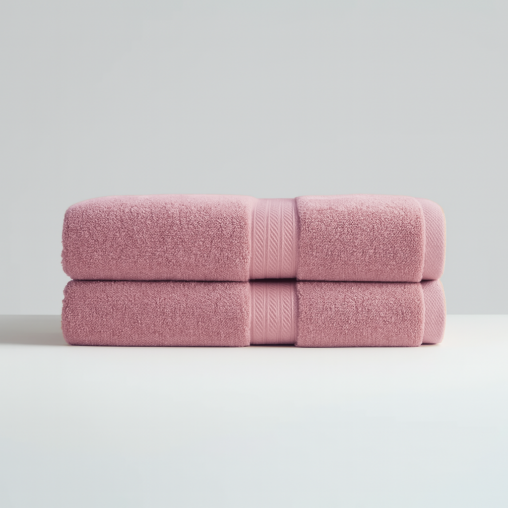 Lot 2 serviettes de toilette luxe (70×40 cm)