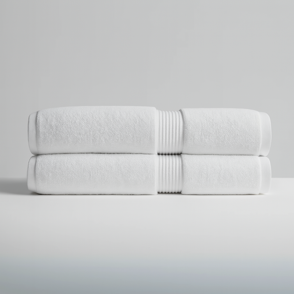 Lot 2 serviettes de bain luxe (150×70 cm)