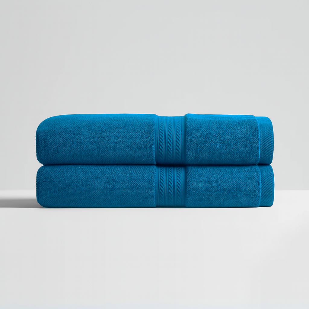 Lot 2 serviettes de toilette luxe (70×40 cm)