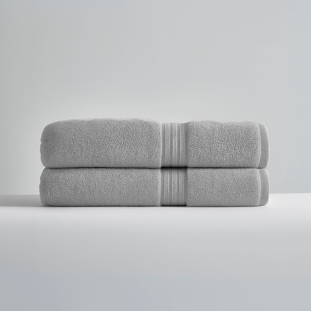 Lot 2 serviettes de toilette luxe (70×40 cm)