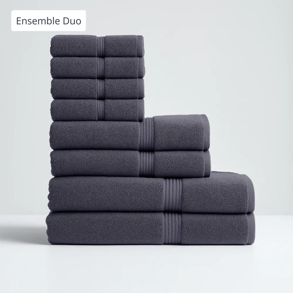 Ensemble duo bain luxe – 8 pièces
