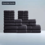 Ensemble famille bain luxe – 16 pièces