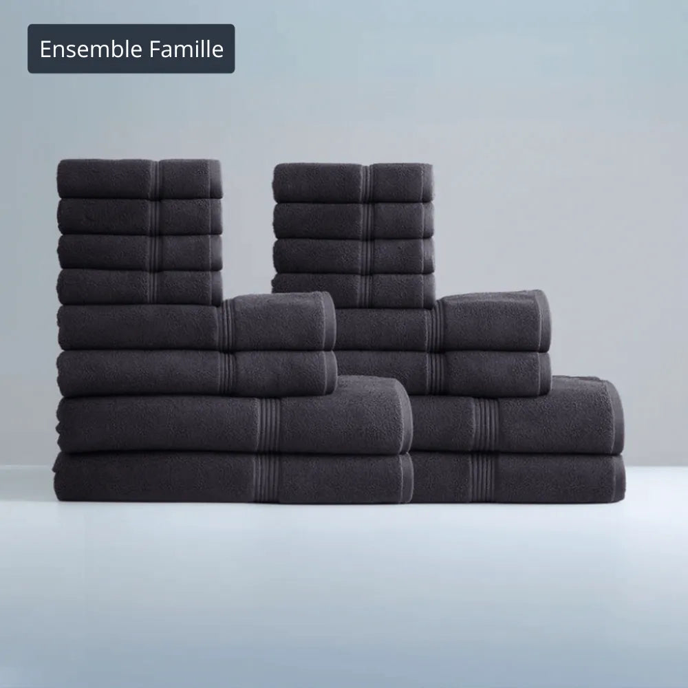 Ensemble famille bain luxe – 16 pièces