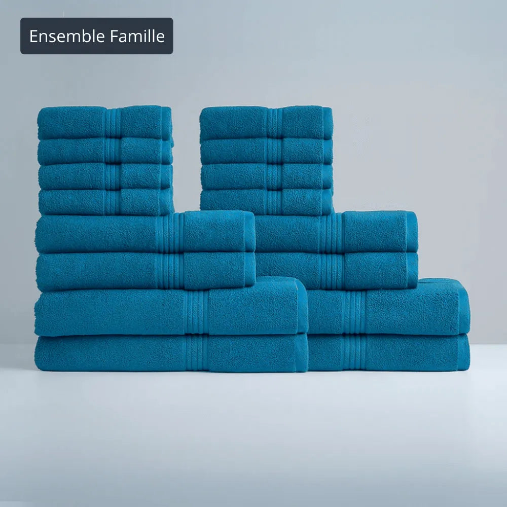 Ensemble famille bain luxe – 16 pièces