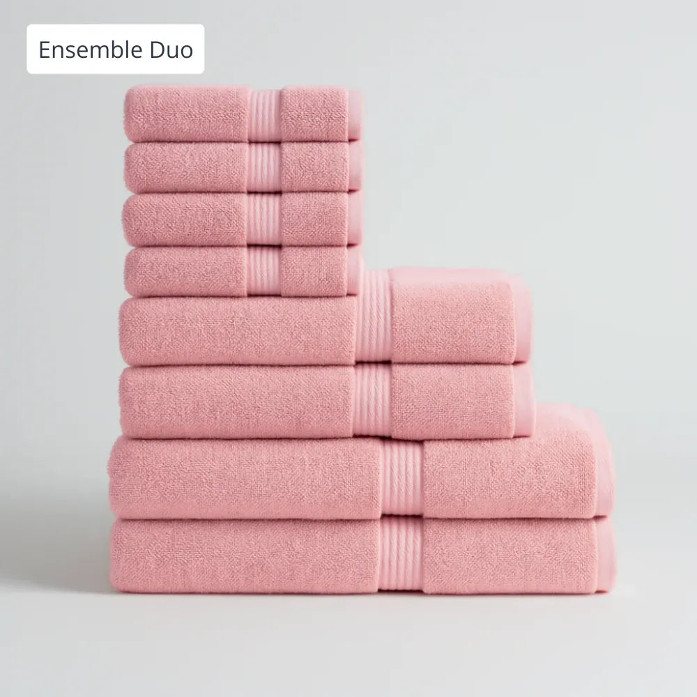 Ensemble duo bain luxe – 8 pièces