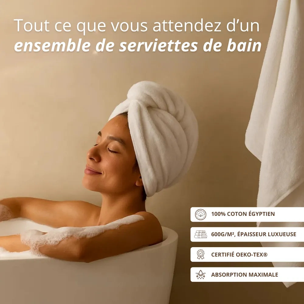 Ensemble duo bain luxe – 8 pièces